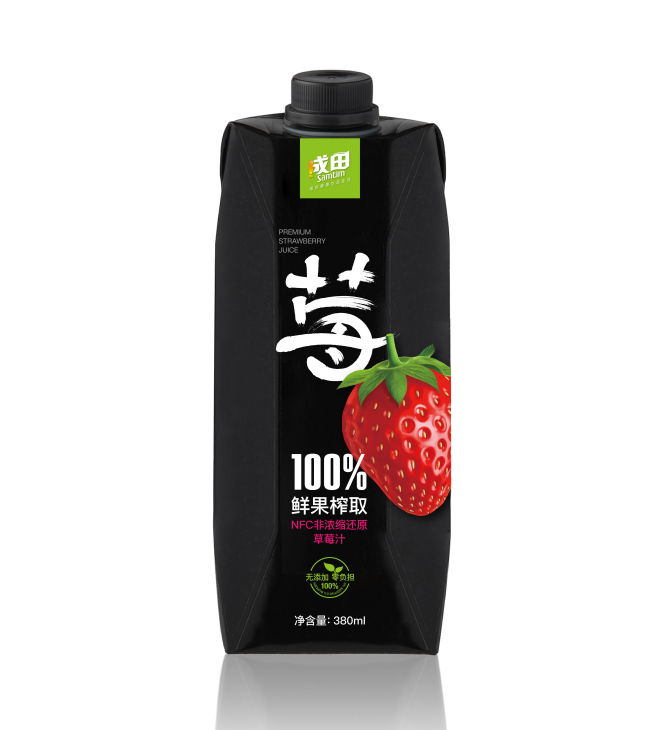 草莓汁饮料包装设计
